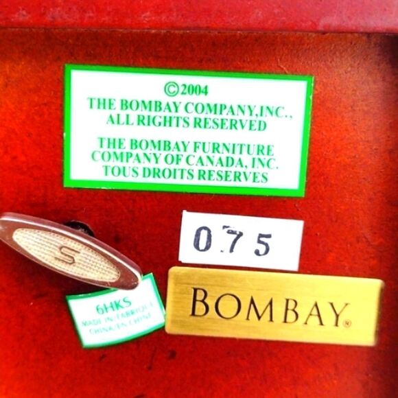 Bombay Company Musical Ring Jewelry Box with Inlaid Lid - Picture 9 of 11